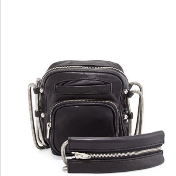 Alexander Wang Handbags - ALEXANDER WANG Chain Mini Crossbody Zipper Brenda Washed Lamb Leather